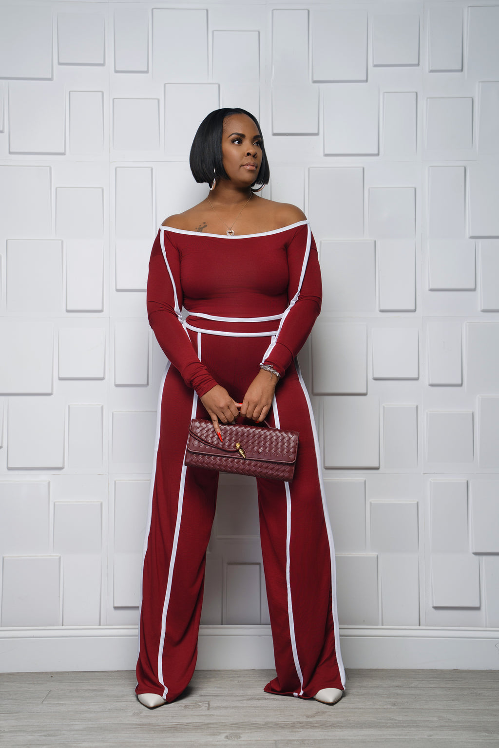 Shoulder Moment Pant Set