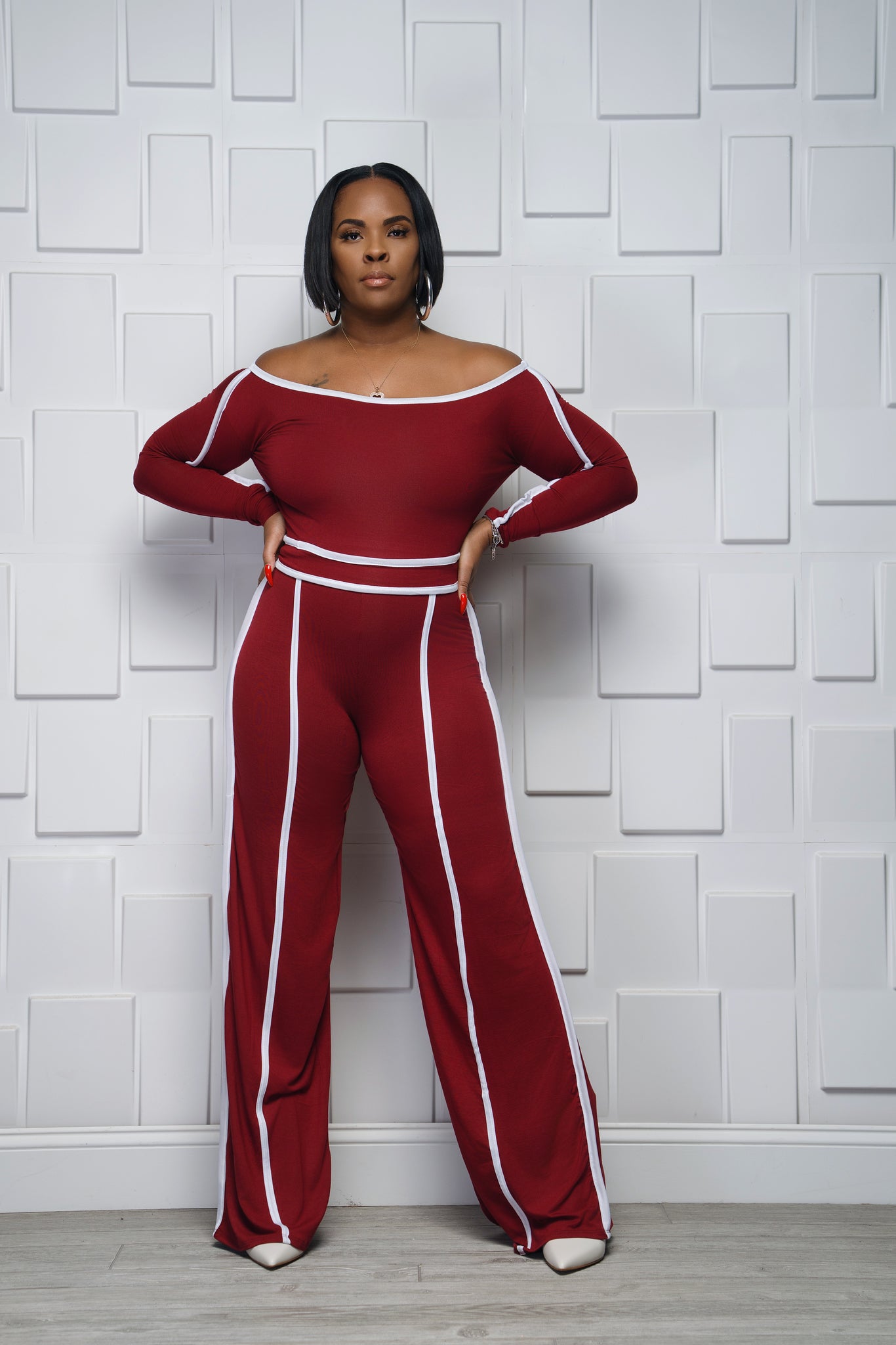 Shoulder Moment Pant Set