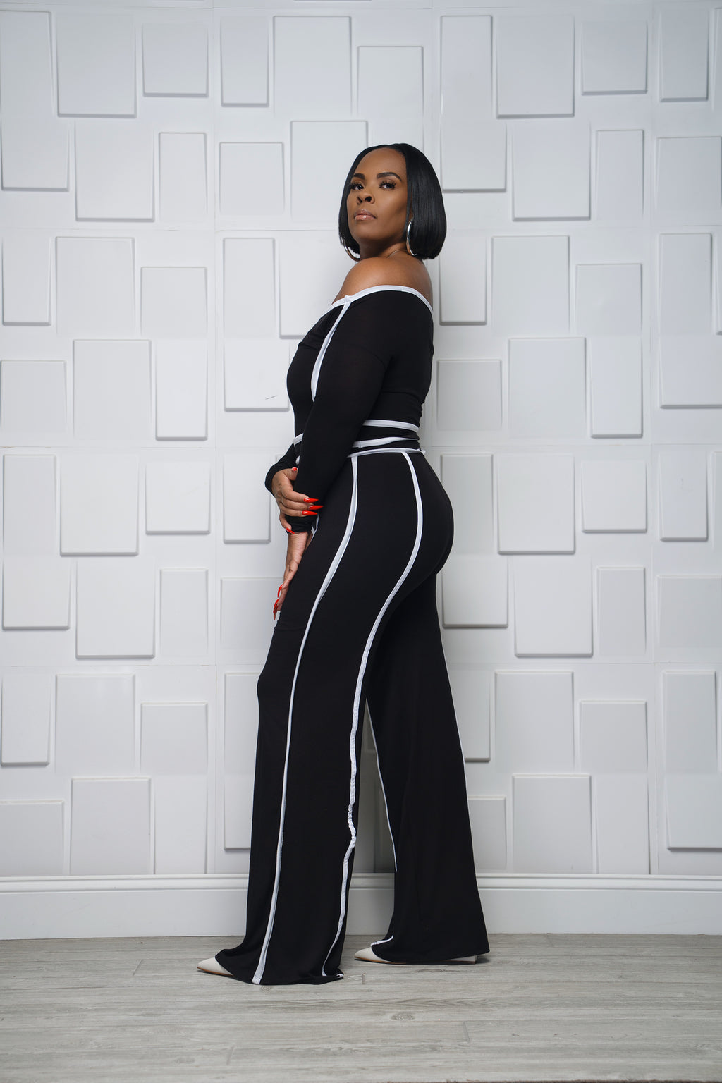 Shoulder Moment Pant Set