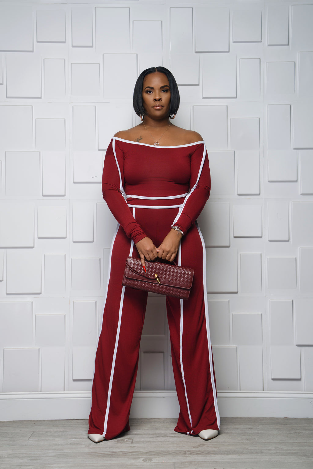 Shoulder Moment Pant Set